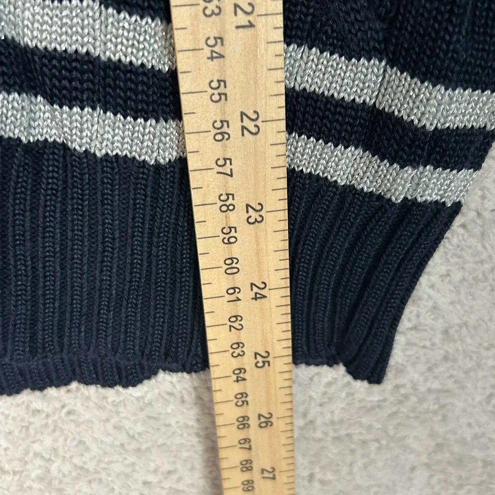 Ralph Lauren Cable Knit Cricket Sweater V-Neck Size L Lauren Active Polo Tennis - Picture 6 of 8